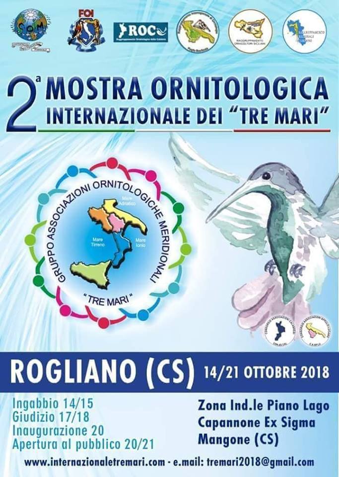 2a Mostra Ornitologica Internationale Tre Mari 2018